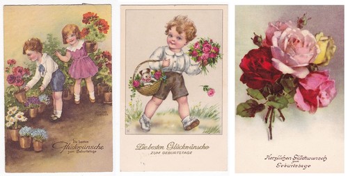 Antike postkarten kinder - antike,