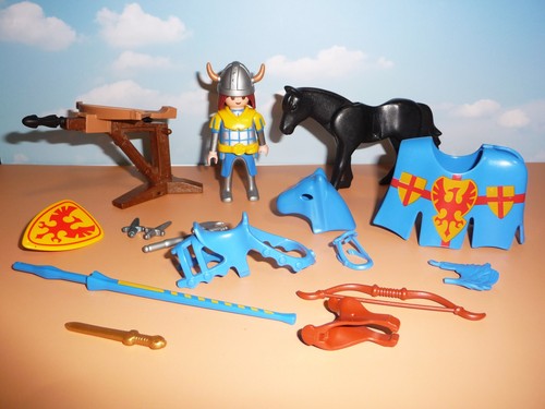 Playmobil blauer ritter mit - blauer,