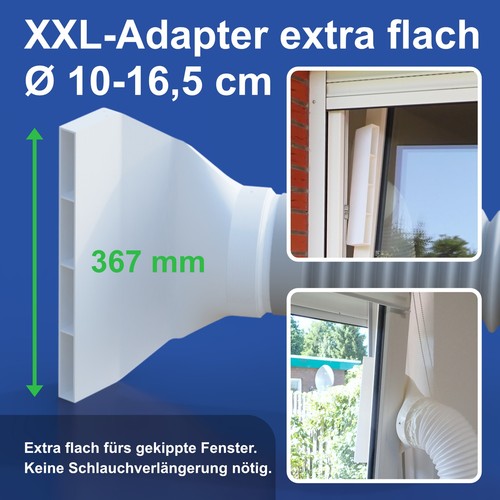 Xxl abluftadapter extra flach - abluftadapter,