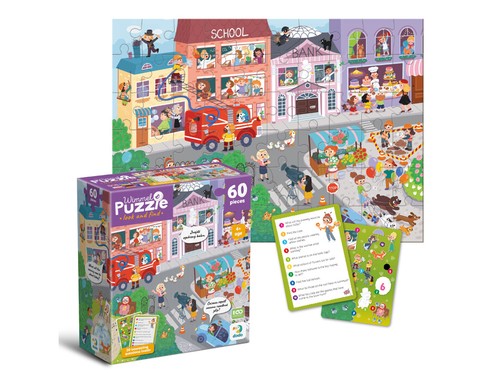 Puzzle kleinstadt der - puzzle,