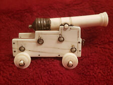 MINIATURE MODELL KANONE ca. 1790-1820 NAPOLEON-ZEIT SILBER SPIELZEUG 19 c CANNON