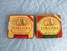 2 alte Blechdose  20 CIGARILHAS FINAS  BRASIL N°1  SUMATRA N°1