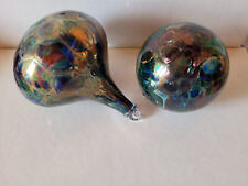 Glaskugel  Fensterkugel, M. Polczer Glashütte Handarbeit, 2 Stück