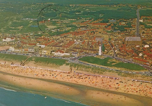 Alte postkarte panorama egmond - alte,