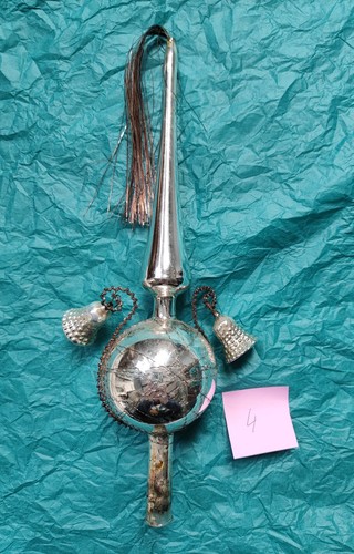 Alte glas christbaumspitze - glas,