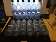 Grey Goose Vodka 12 x  0,7l Flasche LEER Deko Shisha Hookah Lampe Kerze