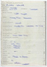 Heavy Metal Kids Mickey Waller Hand Filled Questionnaire 'Bravo' Magazine 1975