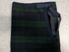 Bockdecke Bockschürze Kutschdecke Decke Kutsche, Wolle blau grün NEU