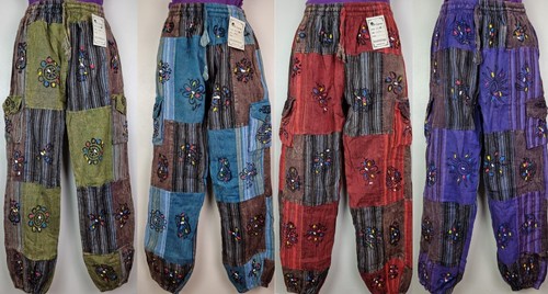 5xl patchwork baumwollhose - patchwork,