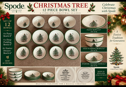 Spode christmas tree schalen - christmas,