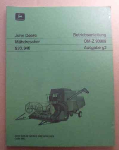 John deere mähdrescher 930 - john,