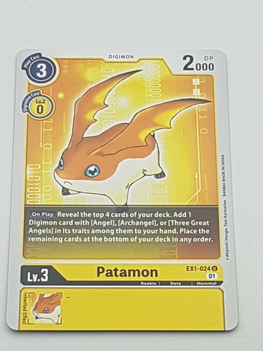 Digimon tcg patamon uncommon - tcg,