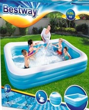 XL  305 x 183 DELUXE Family Pool Familienpool Planschbecken Bestway 54009