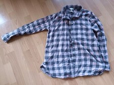 Damen Karo Bluse Grau Rosa