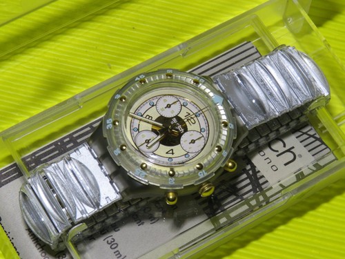 Swatch mid size aqua chrono - chrono,