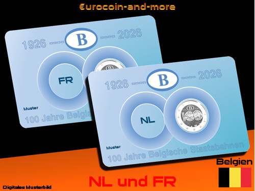 Euro belgien 2026 - euro, 100