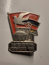 DDR Abzeichen Tag des deutschen Bergmanns 1963 Bergbau Mine Pin Badge A190