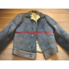 S0617) Luftwaffe - Lederjacke mit Lammfell für Jagdflieger der Reichsverteidigun