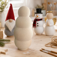 Holz-Rohling Schneemann