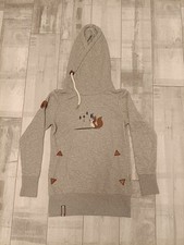 Naketano Frauen Women Frau Grau Hoodie Kapuzenpulli Animal Print Gr. L