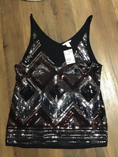 Pailletten top Gr. M von H & M