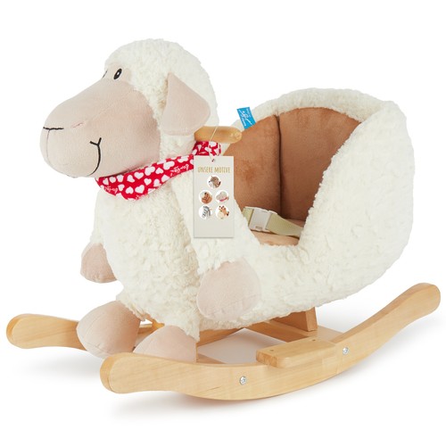 Schaukelpferd plüsch schaf - schaukelpferd,