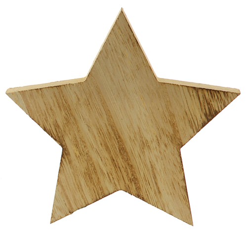 Holzstern 15cm breit 1 - 15cm, 1,5cm