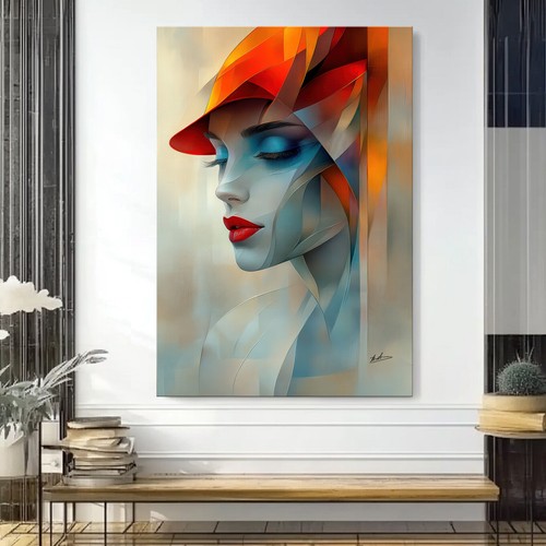 Leinwand bild frau gesicht - leinwand,