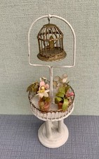 ANTIK VOGELKÄFIG BLUMENSTÄNDER BLECHSPIELZEUG MÄRKLIN ? herrschaftl. PUPPENSTUBE