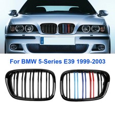 2x Nieren Doppelsteg Kühlergrill Grill M-Farbe Für BMW 5er E39 99-03 Facelift