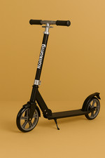 Cityscooter für Erwachsene und Kinder Rollkönig, schwarz