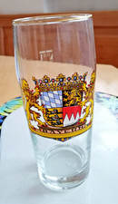 Bierglas 0,5 L Bayern-Wappen mit Goldrand, im guten Zustand günstig abzugeben