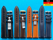 Extra starkes Uhrenarmband 18, 20, 22, 24mm passend für Breitling Juchtenleder/6