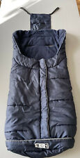BABYONE WINTER FUSSSACK ♥ FÜR KINDERWAGEN ♥ GR.74 CM 12 MONATE ♥ DUNKELBLAU WEIß