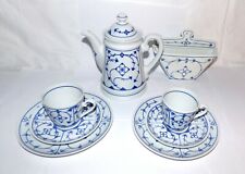 Winterling Schwarzenbach Kaffee Service 8 tlg. Indisch Blau Strohblume 19096