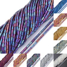 Glasperlen Stiftperlen Perlen Schmuckperlen Zylinder 5x2,5mm 75 Stück