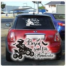 Auto Aufkleber Hexen Quad Besen sind für Amateure Fledermaus Sticker A680 M