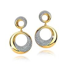 Damen Ohrringe Gold Zirkonia