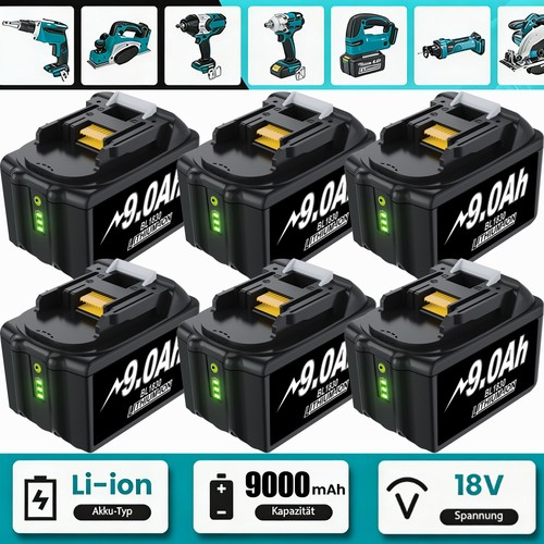 9000mah für makita akku 18v - für,
