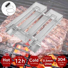 Edelstahl Kaltraucherzeuger Raucherzeuger Sparbrand Räuchern Räucherspirale BBQ