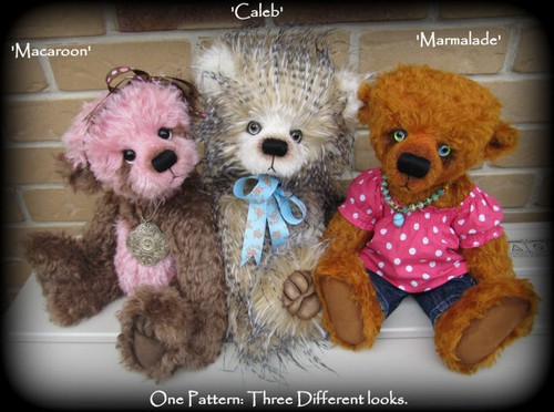Teddybär schnittmuster mohair - teddybär,
