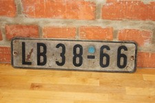 Kennzeichen DDR Patina rat car retro alt Rost Look Bezirk Erfurt LB