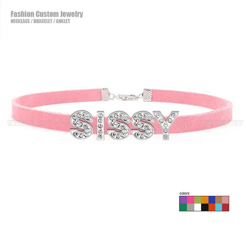 Sissy wildleder halsband - sissy,