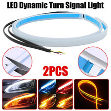 2X 60cm Auto LED Blinker Streifen DRL Scheinwerfer Tagfahrlicht Lampe Universal
