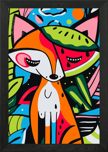 Tropischer süßer fuchs - süßer, pop