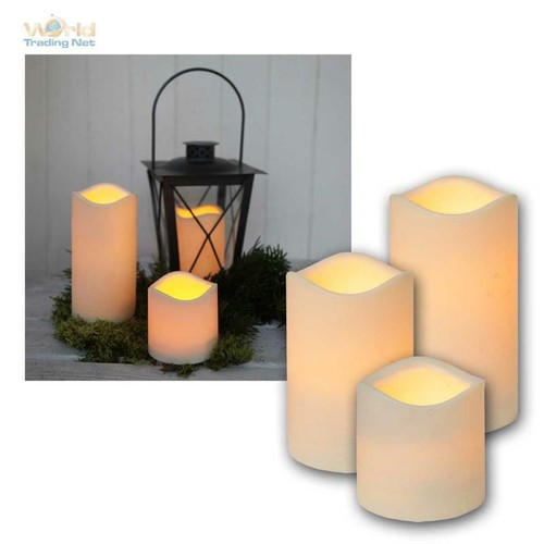 3er set led kerze - led, timer