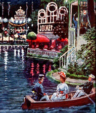 Kunst-AK~1910-EINE NACHT in