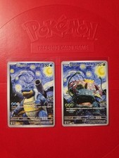 Pokemon Turtok & Bisaflor with The Starry Night - Custom Fan Art