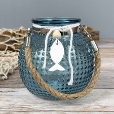 Windlicht maritim aus Glas