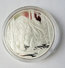 1 oz Silbermünze -Niue- 1 $- 2022 -Predator Bär vs. Puma in Kapsel